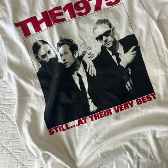 White tee unisex - The 1975 Still At Their Very Best For Fan Shirt - Picture 3 of 5
